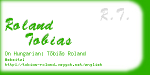 roland tobias business card