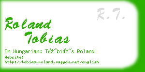 roland tobias business card